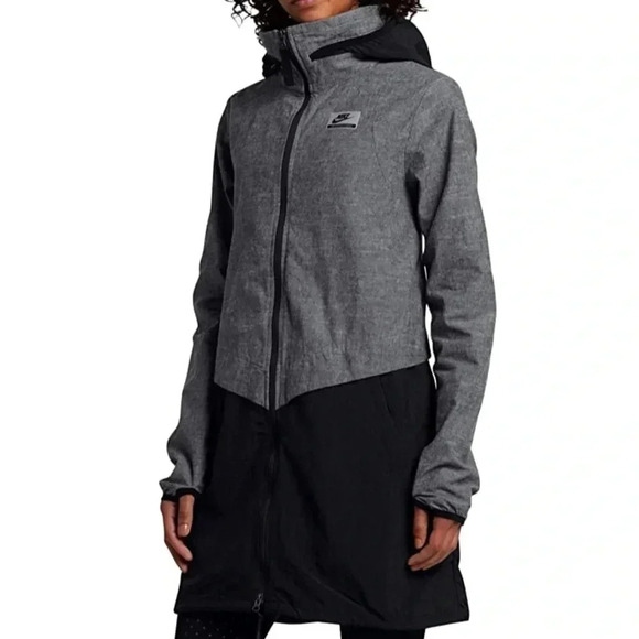 Nike International Gray Zip Up Jacket Size Small - Picture 1 of 15